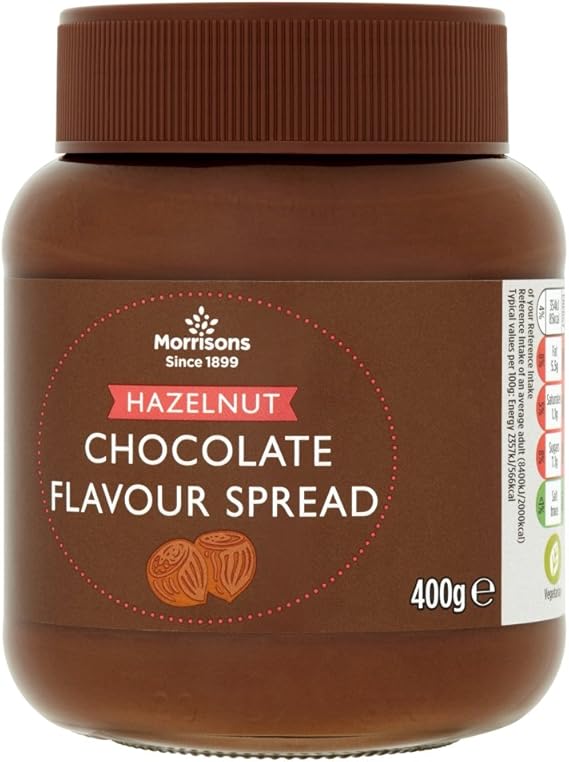 Morrisons Hazelnut Chocolate Spread, 400g Amazon.co.uk Prime Pantry