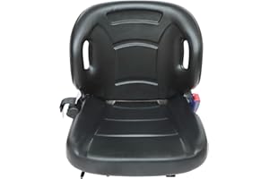 GXARTS Backrest Adjustable Universal Forklift Seat Tractor Seat And Safety Belt Fit For Toyota Forklift,Tractor,Excavator Ski