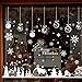 Hidreams 153 PCS Christmas Window Decals Stikcers, Xmas Snowflake Window Clings