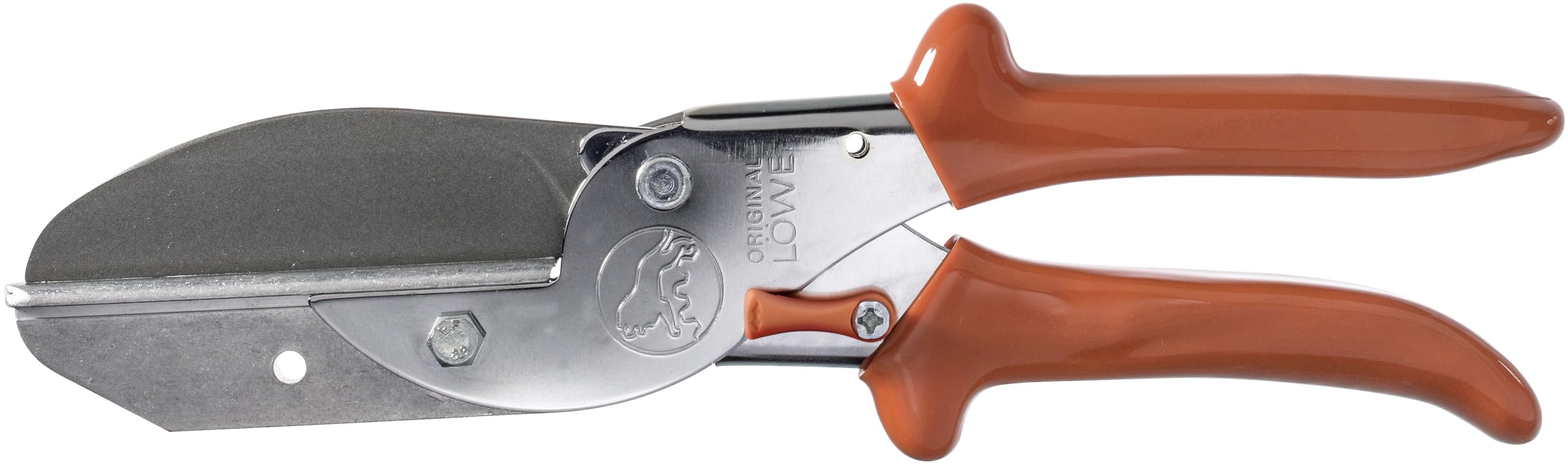 Original Löwe Universal Scissors 3.305 with Extra Long Cutting Length of 75 mm, Versatile Scissors for Various Flat and Wide Materials Made of Wood, Plastic, Rubber, Leather, PVC