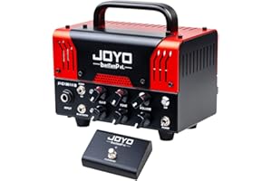 JOYO Jackman II BanTamp XL Series Mini Amp Head 20 Watt Preamp 2 Channel Hybrid Tube Guitar Amplifier with Bluetooth (Red)