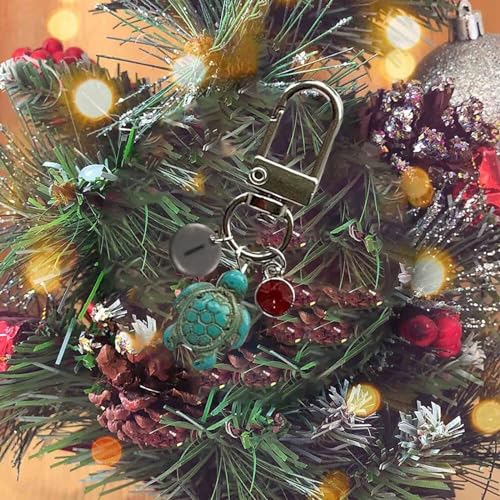 katior Travel Turtle Keychain, Cute Turtle Keyring, Kawaii Anime Keychain for Birthday Christmas Gifts Valentines\'s Day Gifts (E)