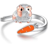 Amazon.com: Daixiya Capybara Ring 925 Sterling Silver Adjustable