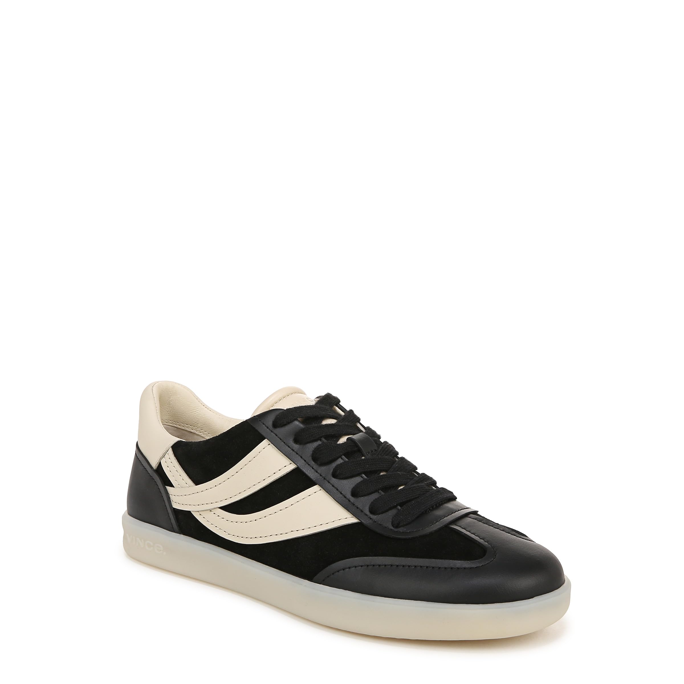 Vince Womens Oasis-w Lace Up Fashion Sneaker Black/White 8.5 M