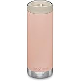 Klean Kanteen 16oz TKWide Insulated Coffee Tumbler with Café Cap - Peach Parfait