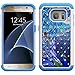 S7 Case, Galaxy S7 Case, UrSpeedtekLive [Shock Absorption] Dual Layer Hybrid Defender Protection Rhinestone Crystal Bling Cover Case for Samsung Galaxy S7 - Peacock (Not for S7 Edge,S7 Active)