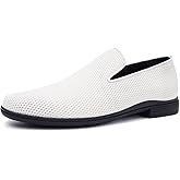 GSOHINO Mens Loafers Slip-on Dress Shoes Mesh Casual Oxford Shoes Classic Business Tuxedo Shoes Fashion Lightweight and Breathable