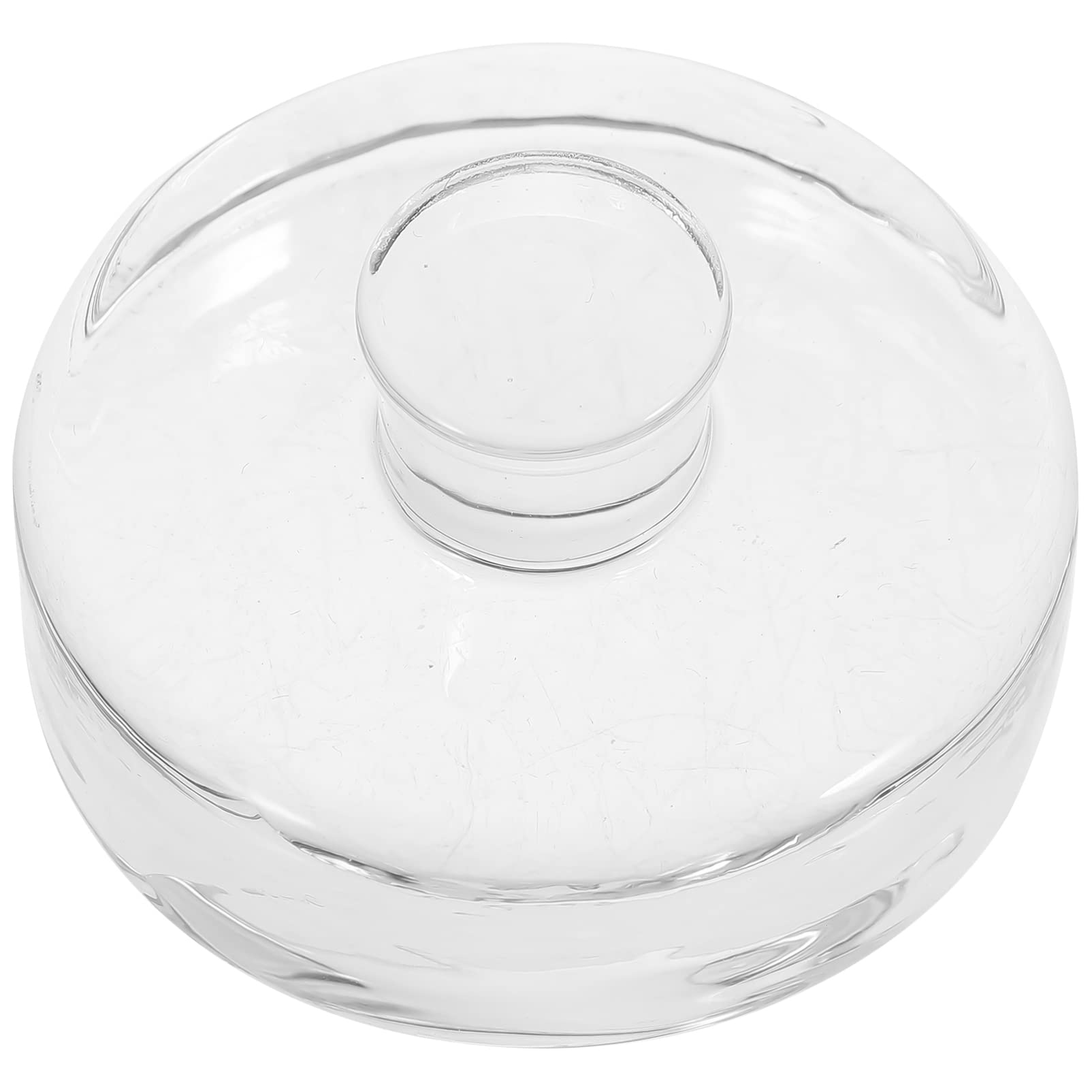 Angoily Heavy Glass Fermentation Weight with Easy Grip Handle Glass Fermenting Lids Canning Supplies for Wide Mouth Jars Pickle Jar