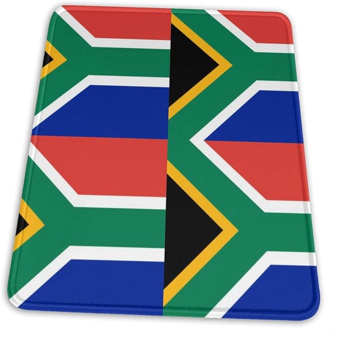 South Africa Flag Game Mouse Pad NonSlip Rubber Custom