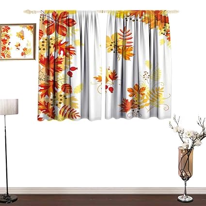 Amazon Com Renteriadecor Fall Kitchen Curtains Autumn Themed