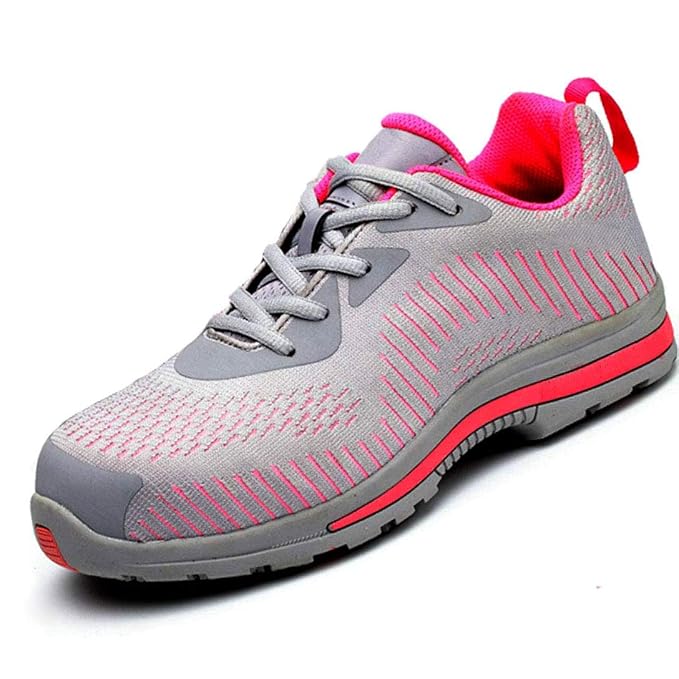 Wodeq Women Work Shoes Breathable Safety Trainers Comfortable