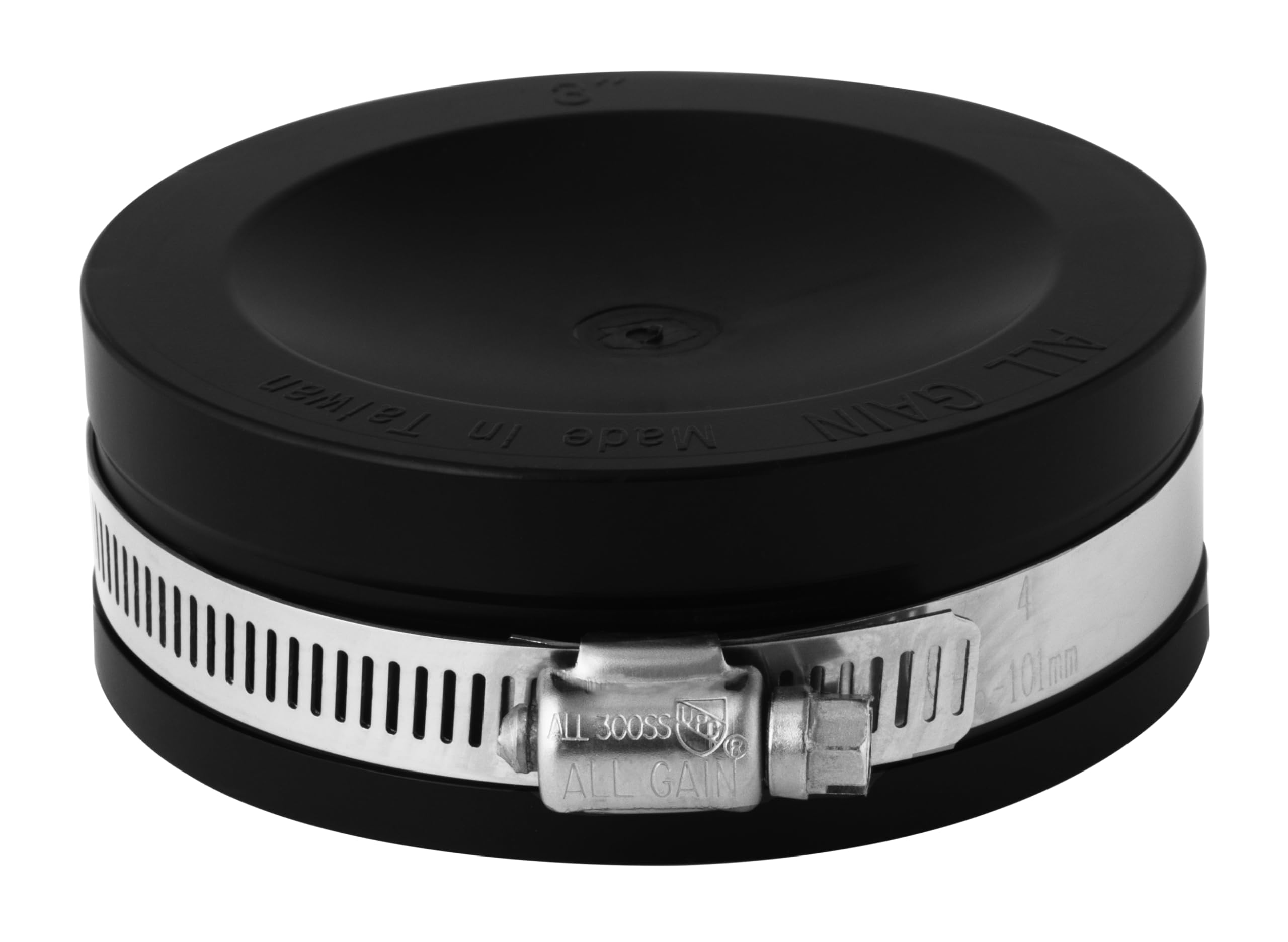 AquaForte PVC elastomer, flexible end cap, diameter 90 mm / 3 inches (clamping range 90-82 mm), extremely flexible