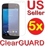 5x Samsung Galaxy Nexus Prime SCH-i515 Premium Invisible Clear LCD Screen Protector Kit (5 Piece Kit)