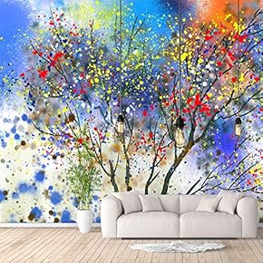 Wall Murals for Bedroom Abstract Great Tree Removable Wallpaper Peel and Stick Wall Stickers - 66x96 inches