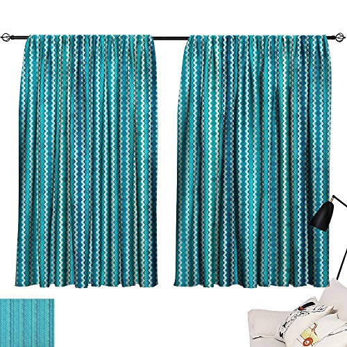 Josepsh Abstract Home Darkening Curtains Wavy Stripe Pattern With