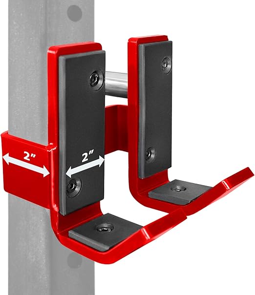 A2ZCARE Pair of Steel JHooks for 2x2 inches Square Tubes Power Rack