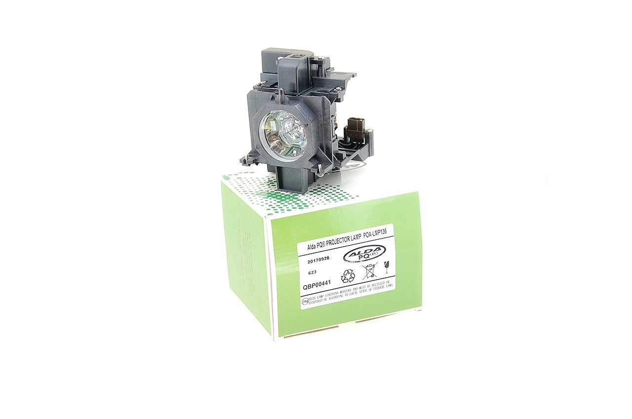Alda PQ-Premium, Projector Lamp compatible with POA-LMP136 for SANYO POA-LMP136, PLC-XM150, PLC-XM150L, PLC-XM1500C, PLC-ZM5000, LP-ZM5000 projectors, lamp with housing