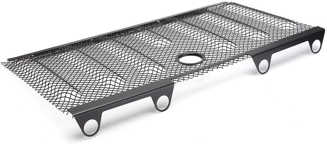 Superior Grille 3D Mesh Insert Cover Hood Lock Hole Stainless Steel Grill for Jeep Wrangler JK 2007-2015