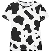 Cosplaya Adult Womens Cow Print Costume Shirt - Sexy Tee Tshirt Men Women Teens Cosplay Halloween Costumes