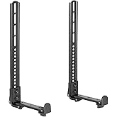 VIVO Steel Soundbar Bracket Speaker Mount with Non-Slip Base, Above or Below Wall Mounted TV, Fits Most VESA Patterns, 15kg C