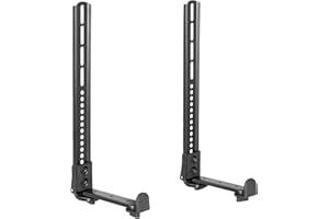 VIVO Steel Soundbar Bracket Speaker Mount with Non-Slip Base, Above or Below Wall Mounted TV, Fits Most VESA Patterns, 15kg C