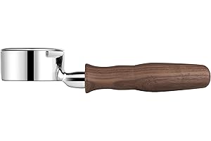 LILQ 58mm 2 Ears Portafilter Compatible with 58mm Gaggia Machines | Stable Handle | 304 Stainless Steel Head | Espresso Coffee Accessories (Walnut, 58mm For Gaggia)