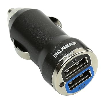 BIRUGEAR 2A Output USB Car Travel home Charger Adapter Cable Tie for S