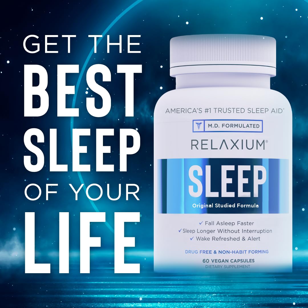 Relaxium Sleep Aid, Natural Non-Habit Forming, Sleep Supplement ...