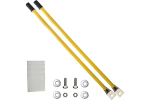 SUONE Snow Plow Blade Mark/Guide Kit Yellow 20 '' /45 Degree Curved Base 304 Connect to The Edge of The Polar Star Plow Mark Plow The Most Blizzard Boss SNO Way West Meyer More Pickup SUV UTV ATV