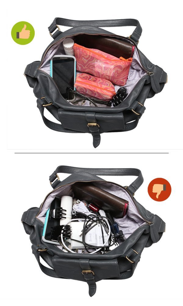 Colorful Cosmetic Bags Lightweight Travel Toiletry Pouch Roomy Makeup bag ‎ Daily bag Organizer 2 –Pack