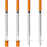 1ml 30G 1/2 Inch (12.7mm) Insulin Syringes with Needle, Individually Wrapped, Pack of 25