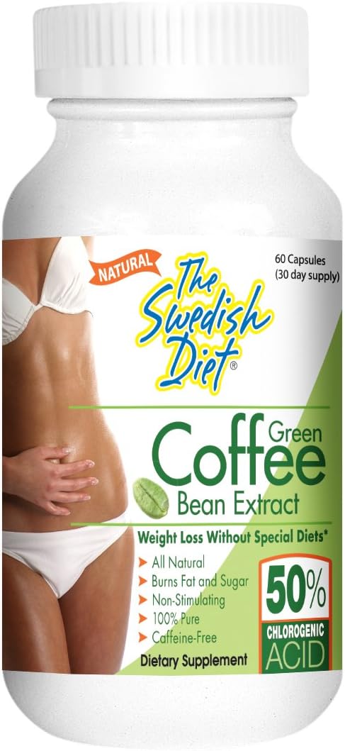 The Swedish Diet, Green Coffee Bean Extract, 60 Capsules