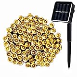 WishWorld 200LED Solar String Lights,72ft 8Mode Waterproof Fairy Lights Decorative Lighting for Garden, Outdoor, Fence, Lawn and Holiday Decorations(Warm White)