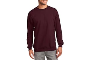JustBlanks Fleece Sweatshirt for Men Tall Men’s Sweatshirt Crewneck Sweatshirt Relaxed-Fit Pullover Sweatshirt