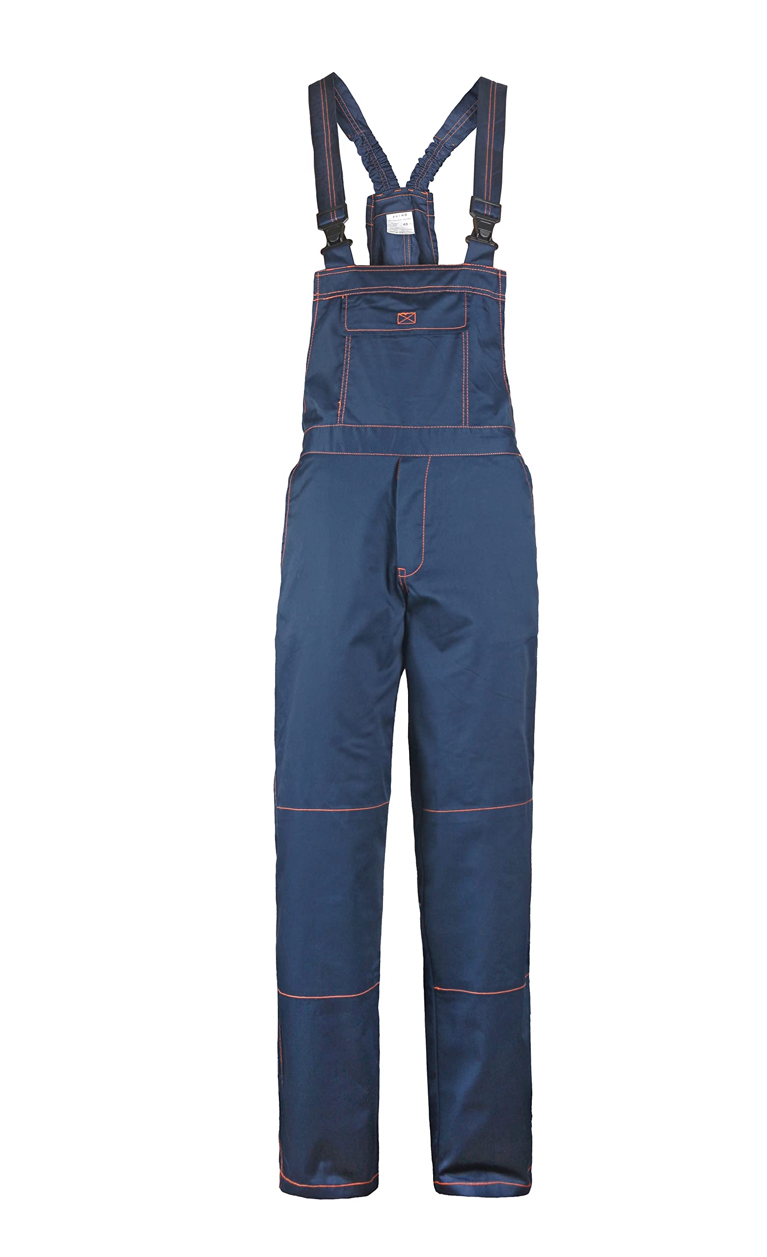 Primo - Mens Work Bib and Brace Dungarees Blue 60