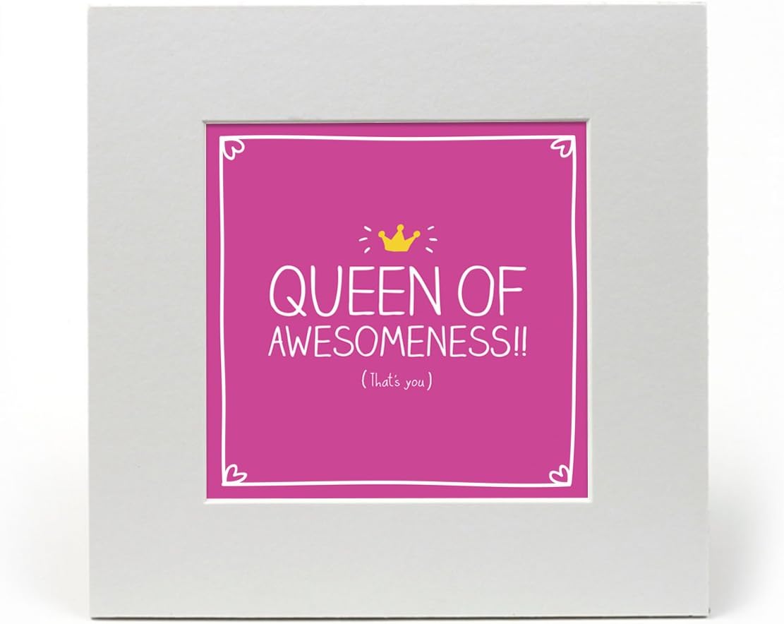 Limeted Edition - 8"x8" Happy Jackson Queen Of Awesomeness Art Print