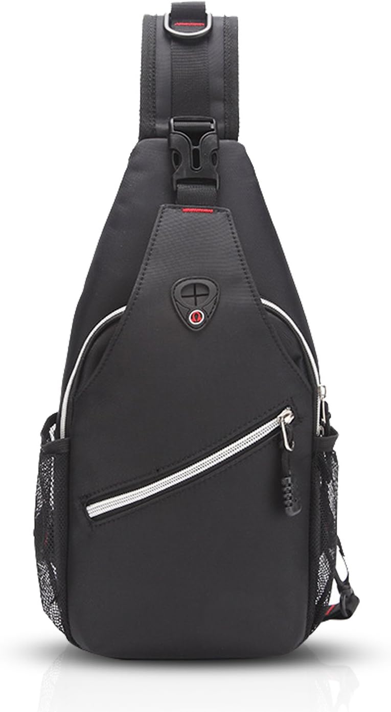 Fashion Sling Bag Shoulder Backpack Crossbody Bag Chest Pack Bag Single One Strap Bag Fanny Cycling Hiking Outdoor Travel Sport Bag Unbalance Gym Men/Women Polyester Gray