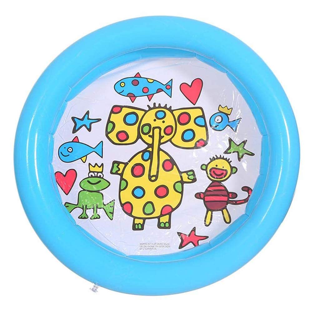 Ocean Themed Paddling Pool, Inflatable Paddling Pool, Inflatable Pool for Kids, Kiddie Swimming Pool, Easy Set Up, Multiple of Designs (Blue)