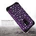 Casetego Compatible with Galaxy S9 Case,Glitter Sparkle Bling Three Layer Heavy Duty Hybrid Sturdy Shockproof Protective Cover Case for Samsung Galaxy S9,Shiny Purple