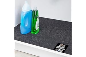 GORILLA GRIP LeakGuard Non-Adhesive Under Sink Mat for Kitchen Cabinet, Waterproof Quick Dry Shelf Liner, Durable Absorbent F