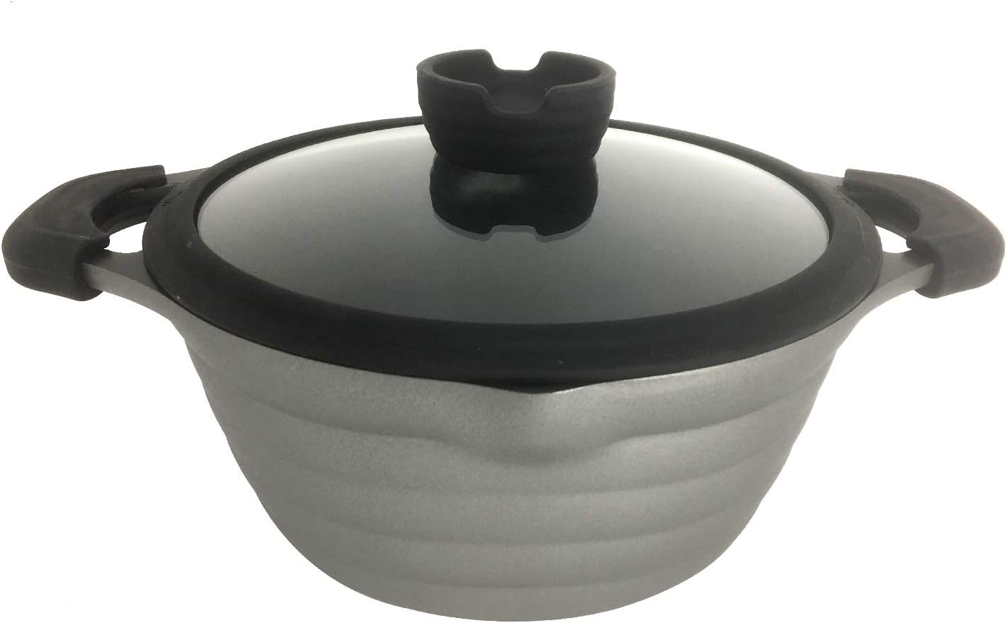 Rossietto 24 cm Stew Pot with Lid, Non-Stick Coating, Cast Aluminium, Suitable for All Heat Sources Including Induction