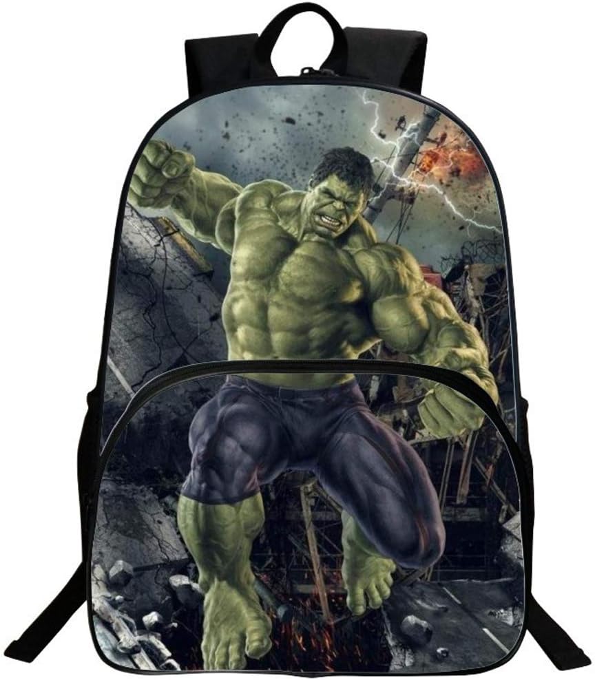 Hulk backpack,3D Super Hero School Backpack Boys Book Bag