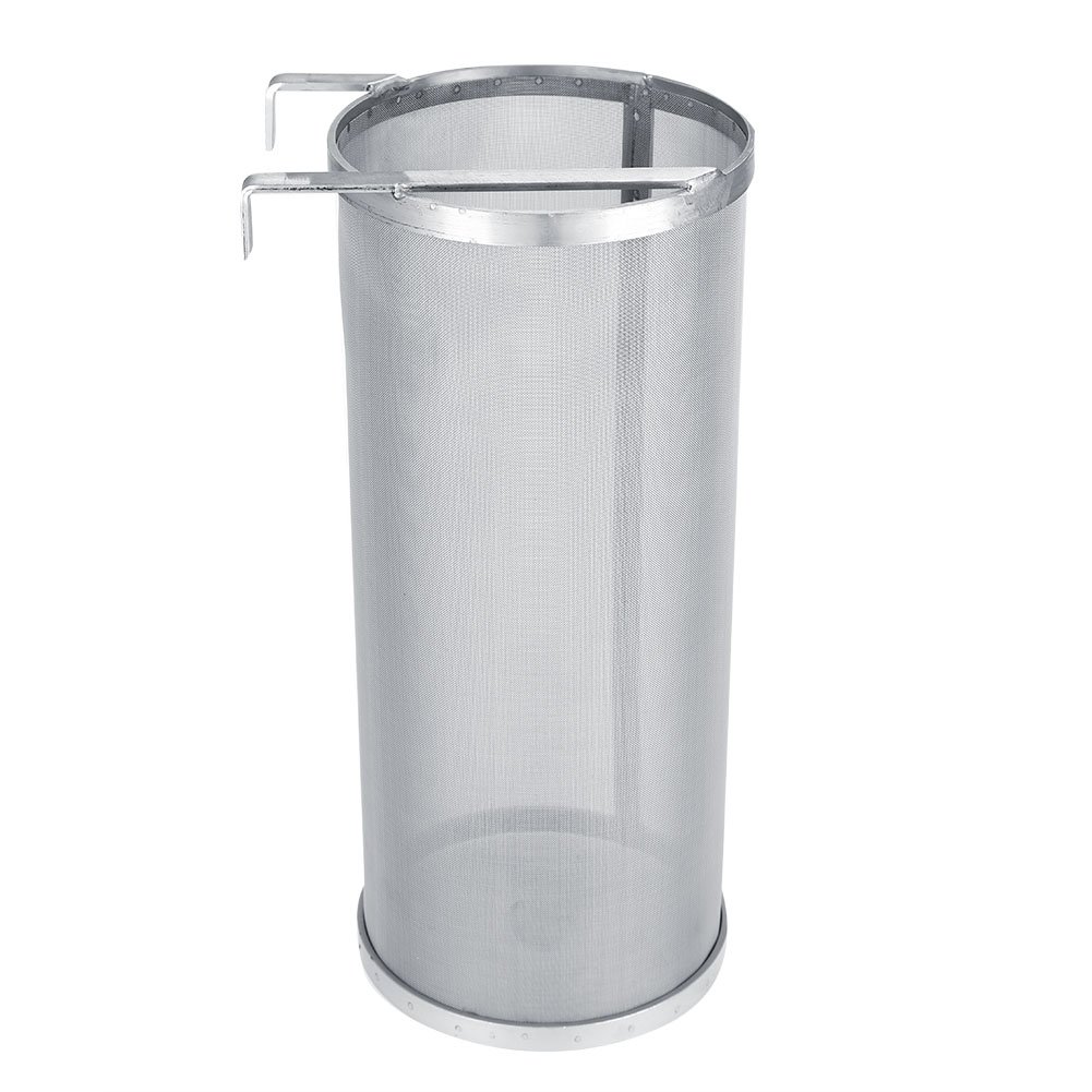 Stainless Steel Beer Brewing Filter 300 Micron Homemade Brew Beer Hop Mesh Filter Strainer with Hook Kettle Brew Filter