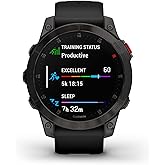 Garmin 010-02582-10 epix Gen 2, Premium Active smartwatch, Health and Wellness Features, Touchscreen AMOLED Display, Adventure Watch with Advanced Features, Black Titanium