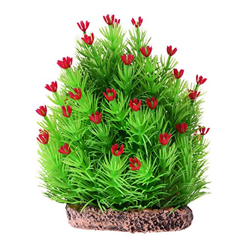 Kangsanli Artificial Green Christmas Tree Ornaments Underwater Aquarium Landscape Background Decorations Fish Tank Decor Accessories