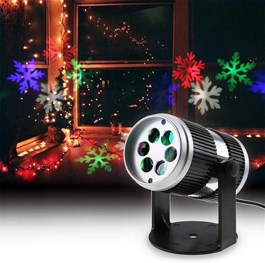 Proiettore Luci Natalizie In Movimento.Super Black Bull Luci Del Proiettore Di Natale Movimento Dinamico Del Fiocco Di Neve Film Proiettore Di Luce Modello Decorazione Di Capodanno Lampada Per Paesaggio Amazon It Illuminazione