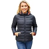 MODERN BUBBLE Lightweight Puffer Jacket Womens Winter Coats with Hood Packable Down Jacket Women Quilted Coat