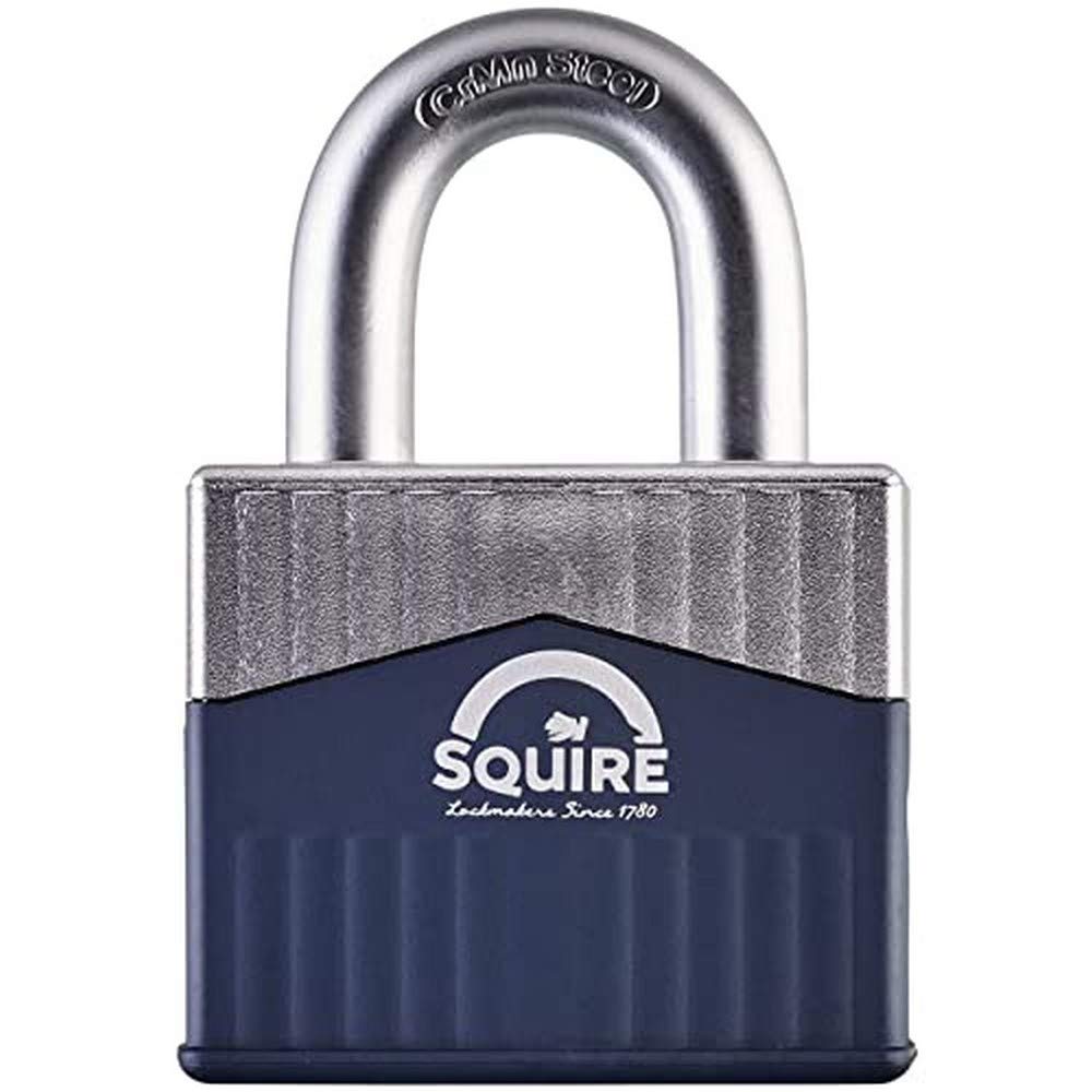 Henry Squire Warrior High-Security Open Shackle 5 Pin Cylinder Padlock, 65 mm (Length) x 34 mm (Width)