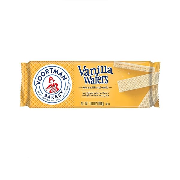 VOORTMAN BAKERY WAFERS VARIETY | VANILLA, BANANA, COCONUT CREME, CHOCOLATE AND RASPBERRY | 4 PACK