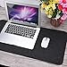 Yosoo- 68x33cm Felts Table Mouse Pad Office Desk Laptop Mat Anti-Static Computer PC Pads(Dark Gray)